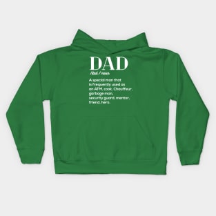 Dad Definition father day gift Kids Hoodie